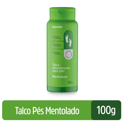 Talco Para Pés Panvel Mentolado 100G Panvel Farmácias