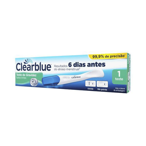 Teste De Gravidez Clearblue Saiba Antes 1 Unidade