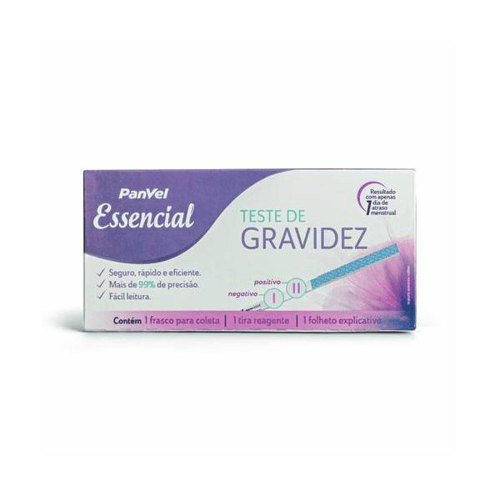 Teste De Gravidez Panvel Essencial Em Tira Com 1 Unidade