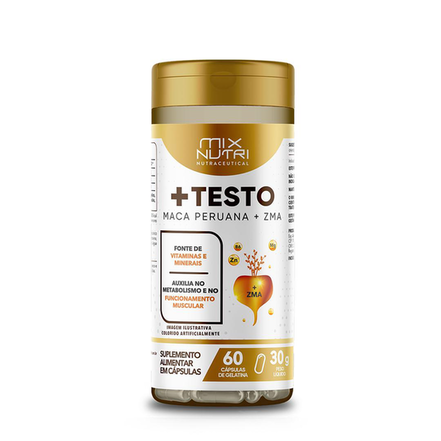 Imagem do produto Testo + Maca Peruana + Zma 30G 60 Caps Mix Nutri