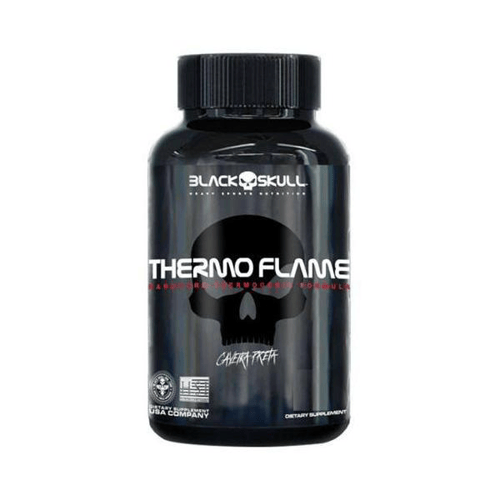 THERMO FLAME BLACK SKULL CAVEIRA PRETA 60 TABLETES