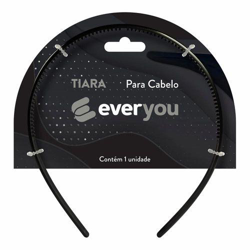 Tiara Para Cabelo Ever You Preta 1 Unidade