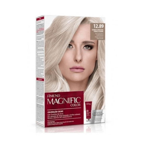 Imagem do produto Coloração Creme Amend Magnific Color 12.89 Louro Claríssimo Pérola Cendre Com 1 Unidade 1 Unidade