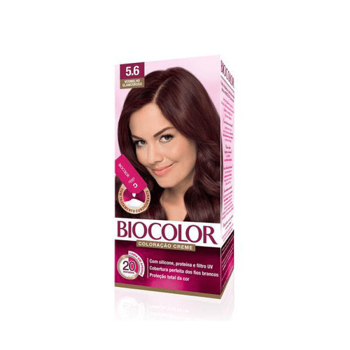 Imagem do produto Tinta De Cabelo Biocolor Mini Kit Vermelho Glamour 5.6 Soft Color