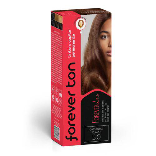 Imagem do produto Tinta De Cabelo Forever Ton 5.0 Castanho Claro Forever Liss