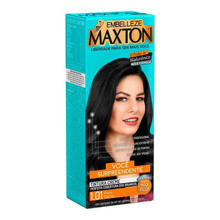 Imagem do produto Tinta De Cabelo Maxton Morena +Surpreendente Preto Carvão 1.01