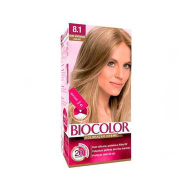 Tintura Creme Biocolor Louro Acinzentado Estiloso 8.1 Mini Kit