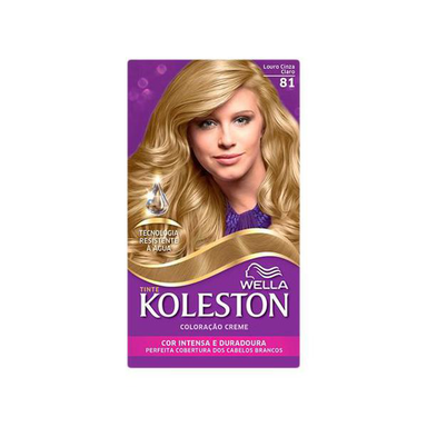 Imagem do produto Tintura Creme Koleston Wella Louro Cinza Claro 81 Kit