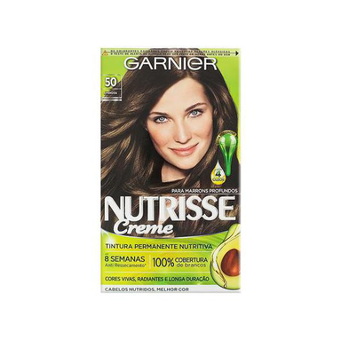 Imagem do produto Tintura Garnier Nutrisse Creme 50 Amêndoa - 50 Castanho Claro