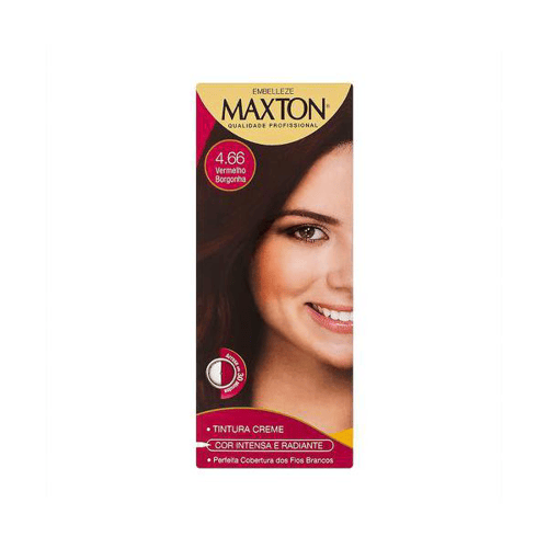 Imagem do produto Tintura Maxton - 4.66 Vermelho Borgonha 60G