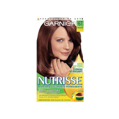 Tintura Garnier Nutrisse 67 Louro Escuro Dourado Acaju