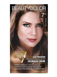 Imagem do produto Tintura Permanente Beauty Color 7.0 Louro Natural - Beauty Color 7.0 Louro Natural