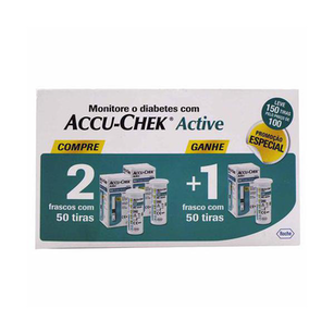 Imagem do produto Tiras Accuchek - Active Com 50 Unidades - Leve 3 Pague 2