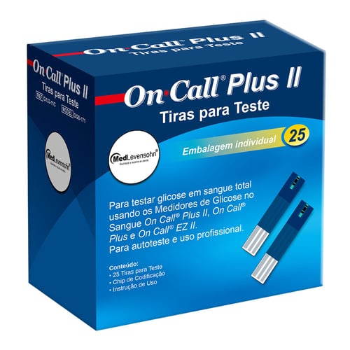 Tiras On Call Plus Ii Com 25 Unidades