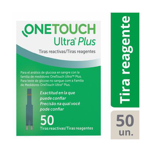 Tiras Reagentes Onetouch Ultra Plus Com 50 Unidades