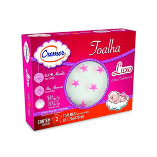 Toalha Cremer Luxo Estampa Menina 3Un.