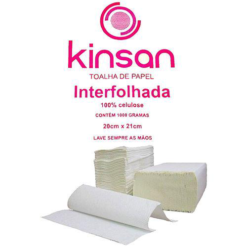 Imagem do produto Toalhas De Papel Kinsan Interfolhas 1.000 Folhas