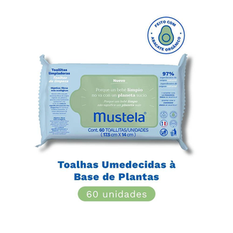 Imagem do produto Toalhas Umedecidas A Base De Plantas Para Pele Normal Mustela Com 60 Unidades S