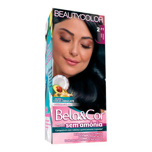 Imagem do produto Tonalizante Bela Cor 211 Preto Azulado Beauty Color