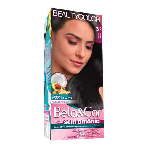 Tonalizante Bela Cor 30 Castanho Escuro Beauty Color