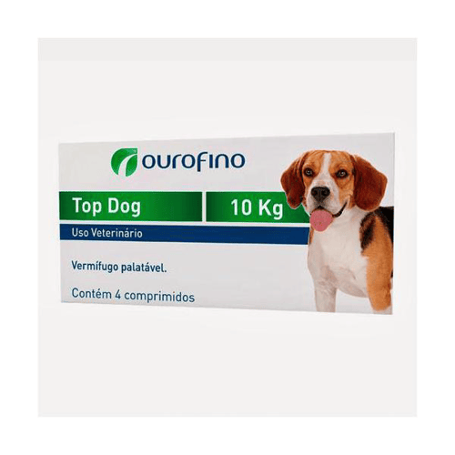 Top Dog 10Kg Cx C/ 4 Comprimidos