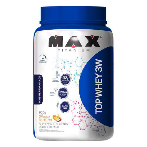 Top Whey 3W Vitamina De Frutas 900G Max Titanium