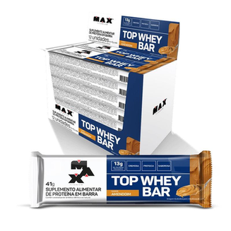 Imagem do produto Top Whey Bar Amendoim 41G Caixa Com 12 Un Max Titanium