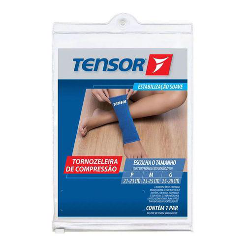 Tornozeleira De Compressão Tensor Preta Tamanho P 1 Unidade