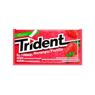 CHICLETE  TRIDENT MORANGO