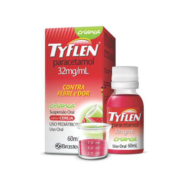 Tyflen Criança 32Mg/Ml Suspenção Oral Com 60Ml Suspensão + Copo De Medida