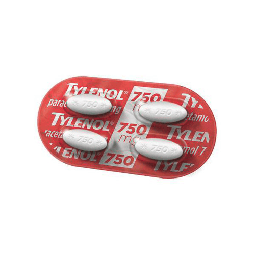 Tylenol 750Mg 4 Comprimidos