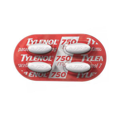 Tylenol - 750Mg Ev 4 Comprimidos