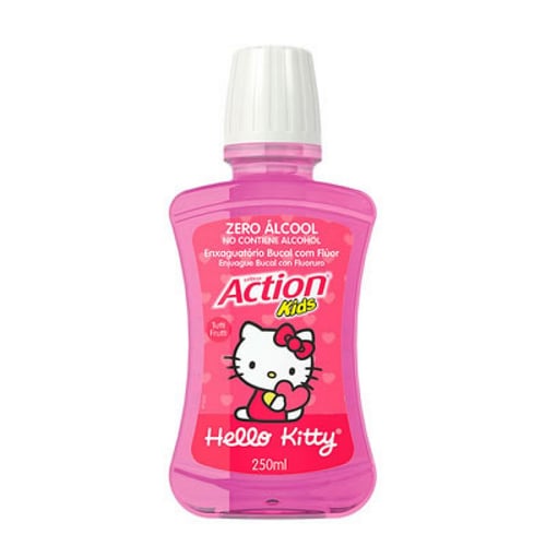 Ultra Action Antiseptico Bucal Hellokitti Tuttifrutti 250Ml