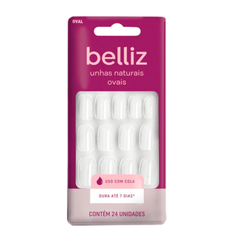 Imagem do produto Unhas Postiças Belliz Oval 24 Unhas