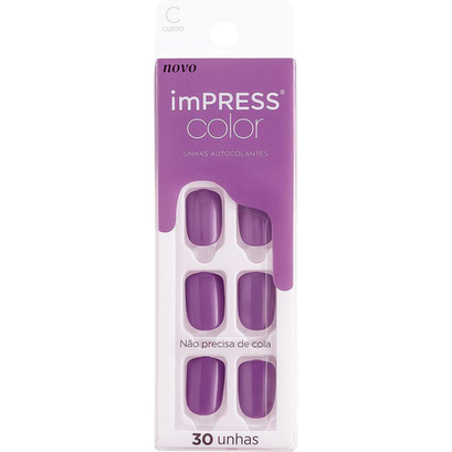 Unhas Posticas Kiss New York Impress Color Lilac Sky