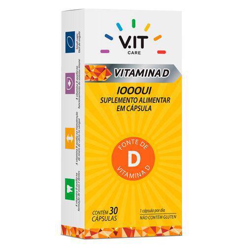 V.It Care Vitamina D 1.000Ui 30 Cápsulas