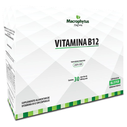 Imagem do produto Vitamina B12 380Mg 30 Cápsulas 200% Idr Macrophytus