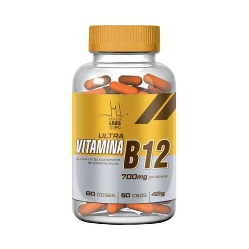 Vitamina B12 700Mg Health Labs 60 Cápsulas