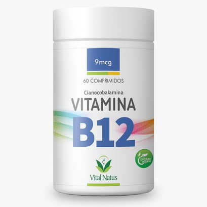 Imagem do produto Vitamina B12 Cianocobalamina 300 Comprimidos 500Mg 1 Compr. Ao Dia Kit 5 Potes Com 60Comps Vegano Vital Natus