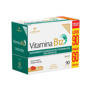 Vitamina B12 Lasanday Leve 90 Pague 60 Cápsulas Especial