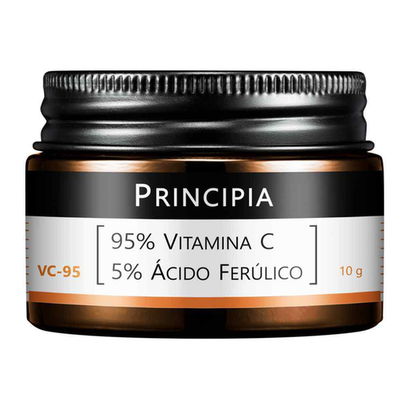 Vitamina C Pura 95% + 5% Ácido Ferúlico Principia Skincare Vc95 Pó Ultrafino