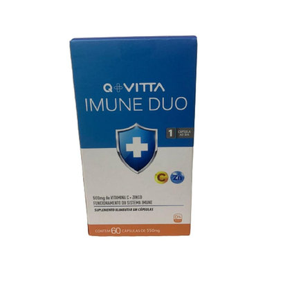 Imagem do produto Vitamina C+Zinco Imune Duo Q+Vitta 500Mg Com 60 Cápsulas