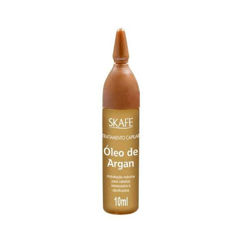 Ampola Tratamento Capilar Vitamina Óleo De Argan Skafe 10Ml