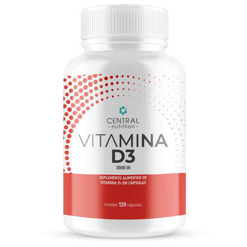 Vitamina D3 2000Ui 120Caps Imunidade Central Nutrition