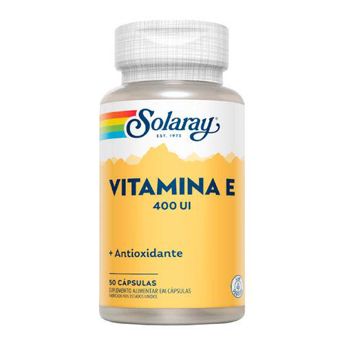 Vitamina E Solaray 400Ui Com 50 Cápsulas