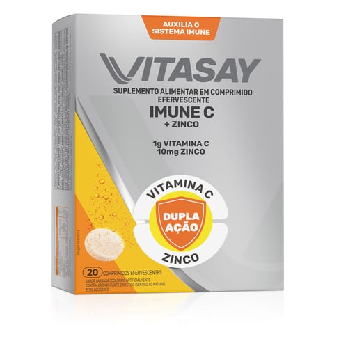 Vitasay Imune C Com 20 Comprimidos Efervescentes Laranja