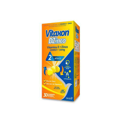 VITAXON D ZINCO 2000UI + 30MG 30 COMPRIMIDOS REVESTIDOS