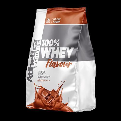 Whey 100% Flavour Chocolate Pacote 900G Atlhetica Nutrition