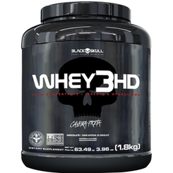 Imagem do produto Whey 3Hd Black Skull 1,8Kg Wpc, Wpi E Wph Whey 3 Hd Morango 1,8Kg