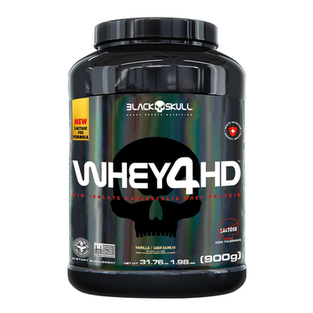 Imagem do produto Whey 4Hd Com Lactase Black Skull 900G Whey 4Hd Lactase Baunilha 900G